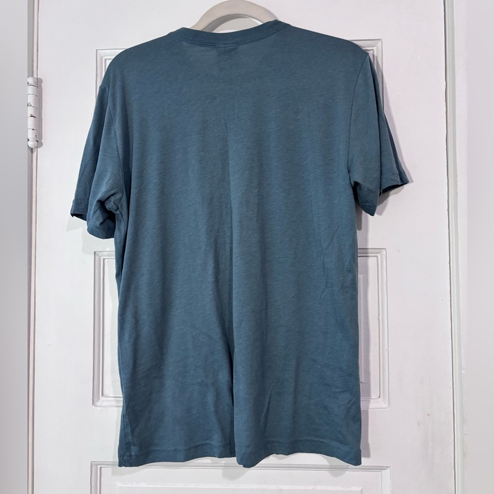 Nike Blue T-Shirt with Pink Text - Picture 3 of 3